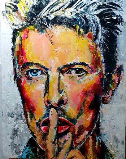 Schilderij David Bowie van Patrick van Haren